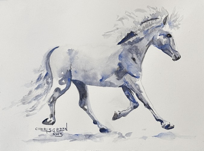 Unbridled 11x14 $350 at Hunter Wolff Gallery
